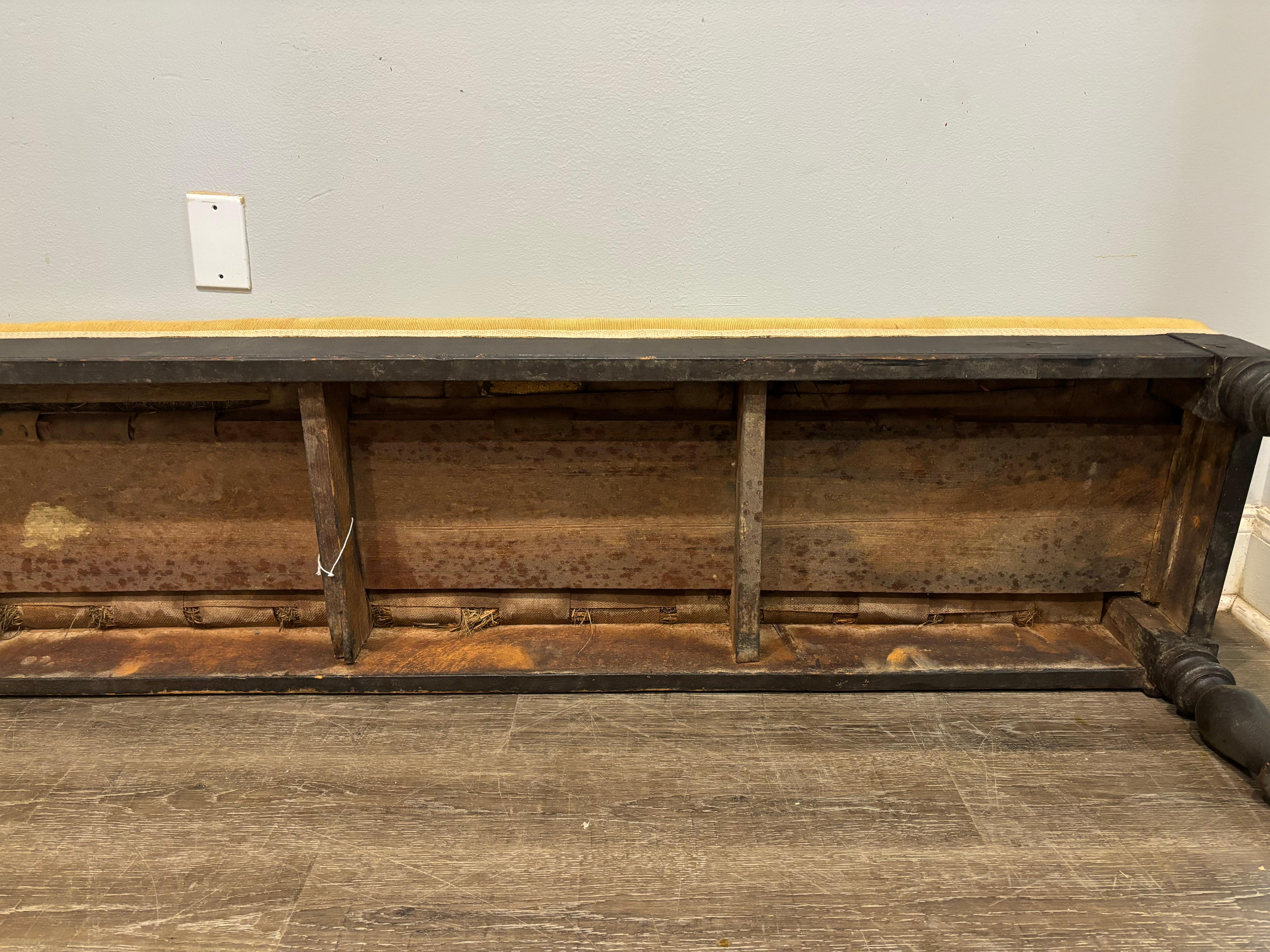 French 19th Century Long Bench For Sale 1