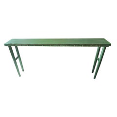 French 19th Century Long Painted Wood Sofa or Console Table