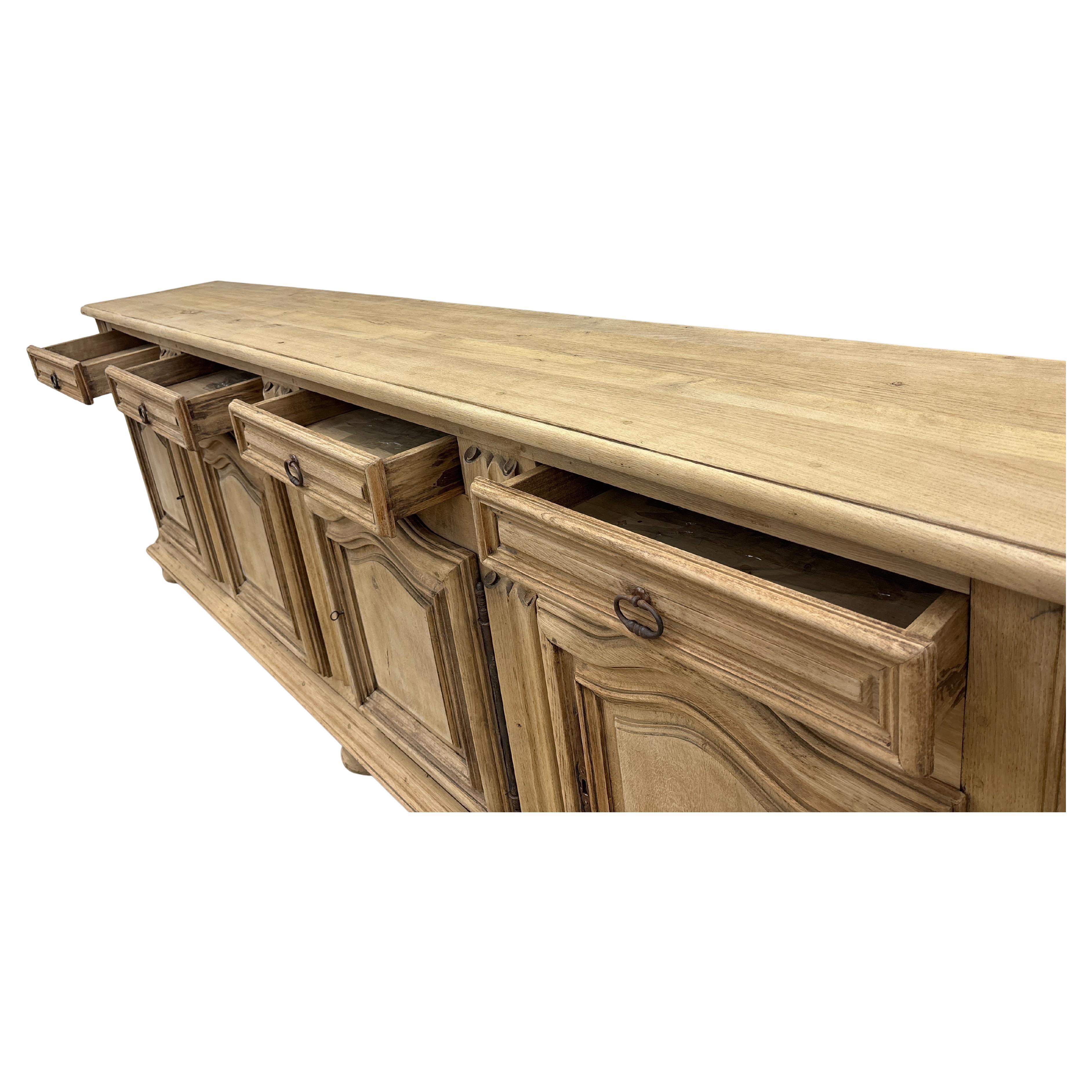 Oak French 19th Century Long Sideboard