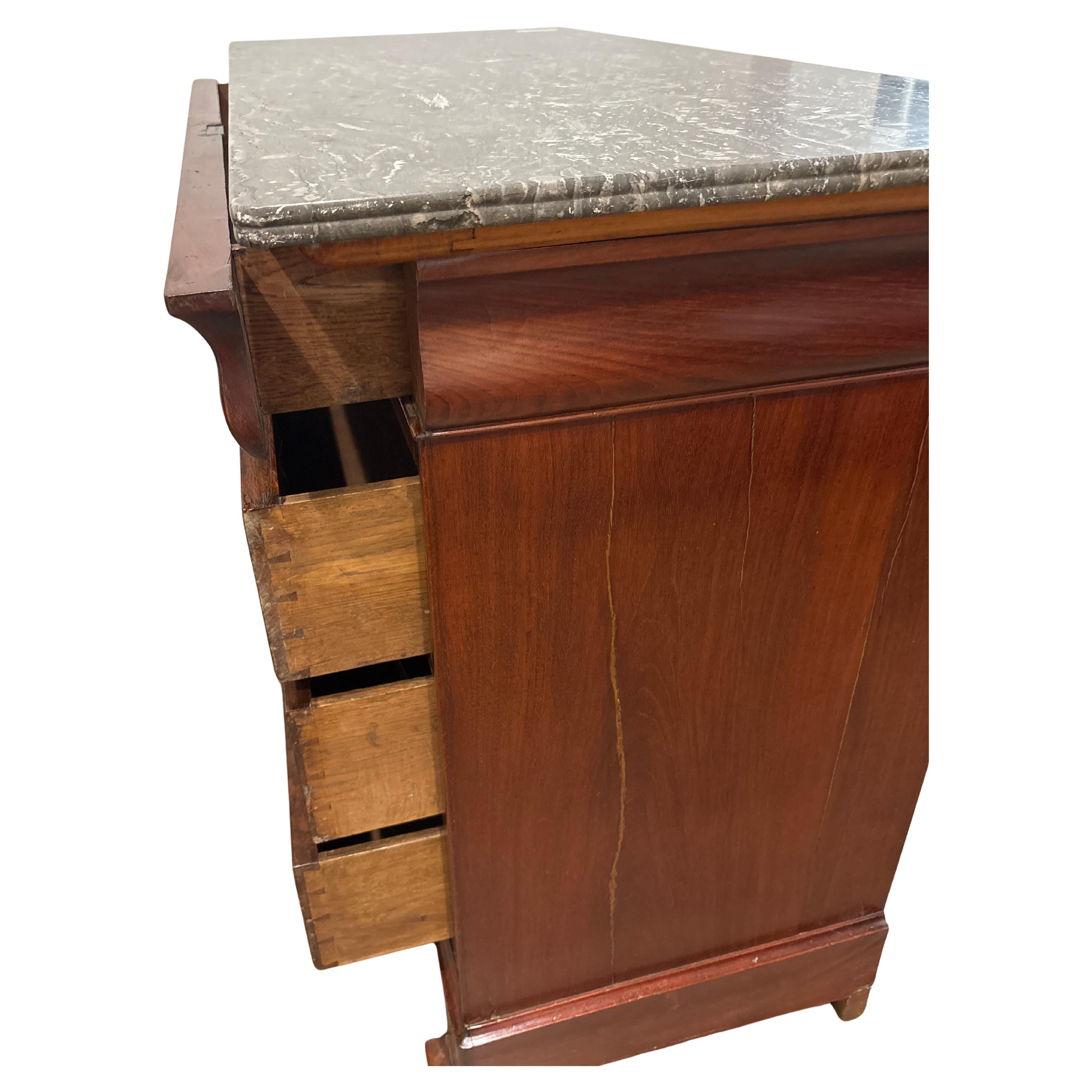 Marble French 19th Century Loui-Philippe Commode