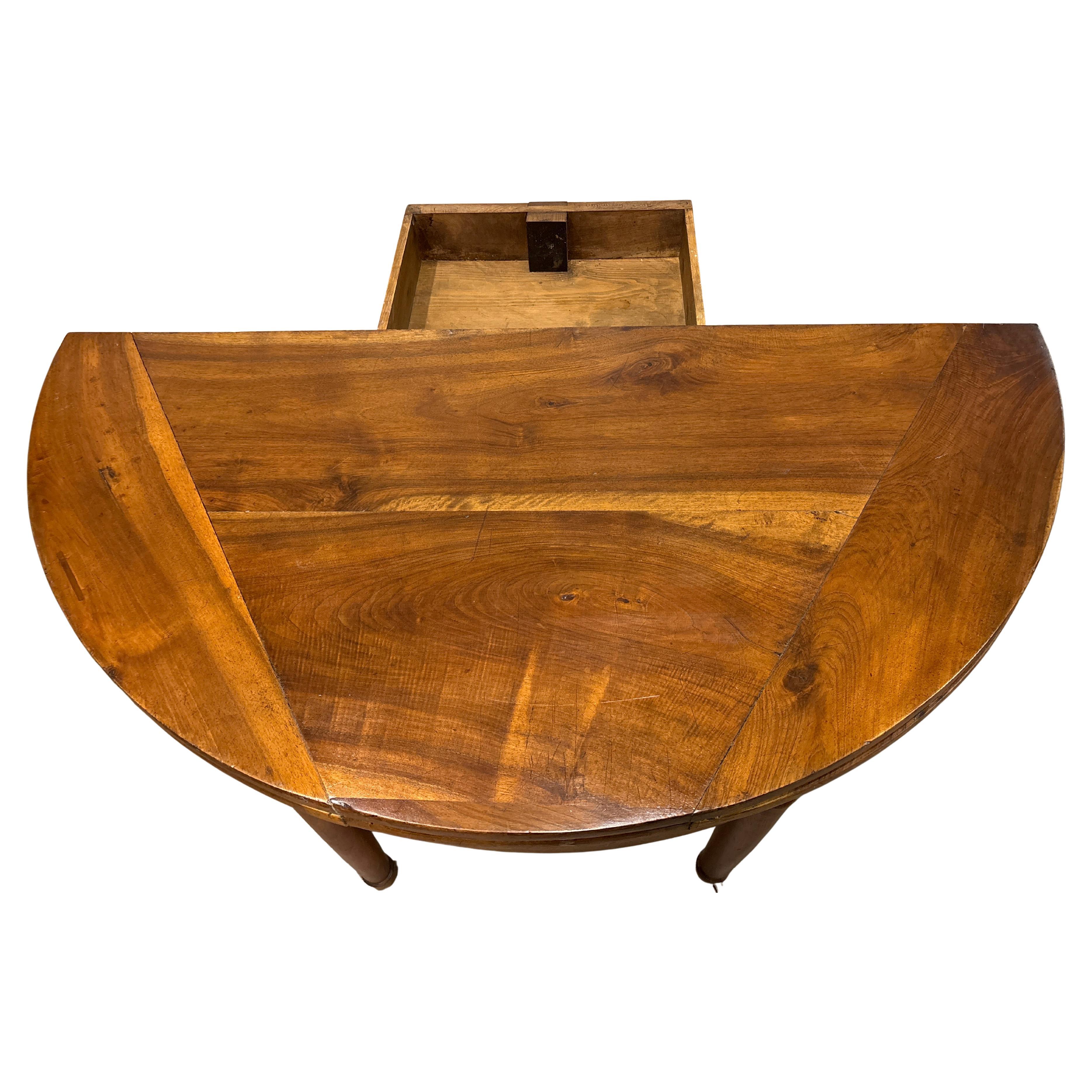Louis-Philippe Table 1/2 lune ou table ronde Louis Philippe du 19ème siècle en vente