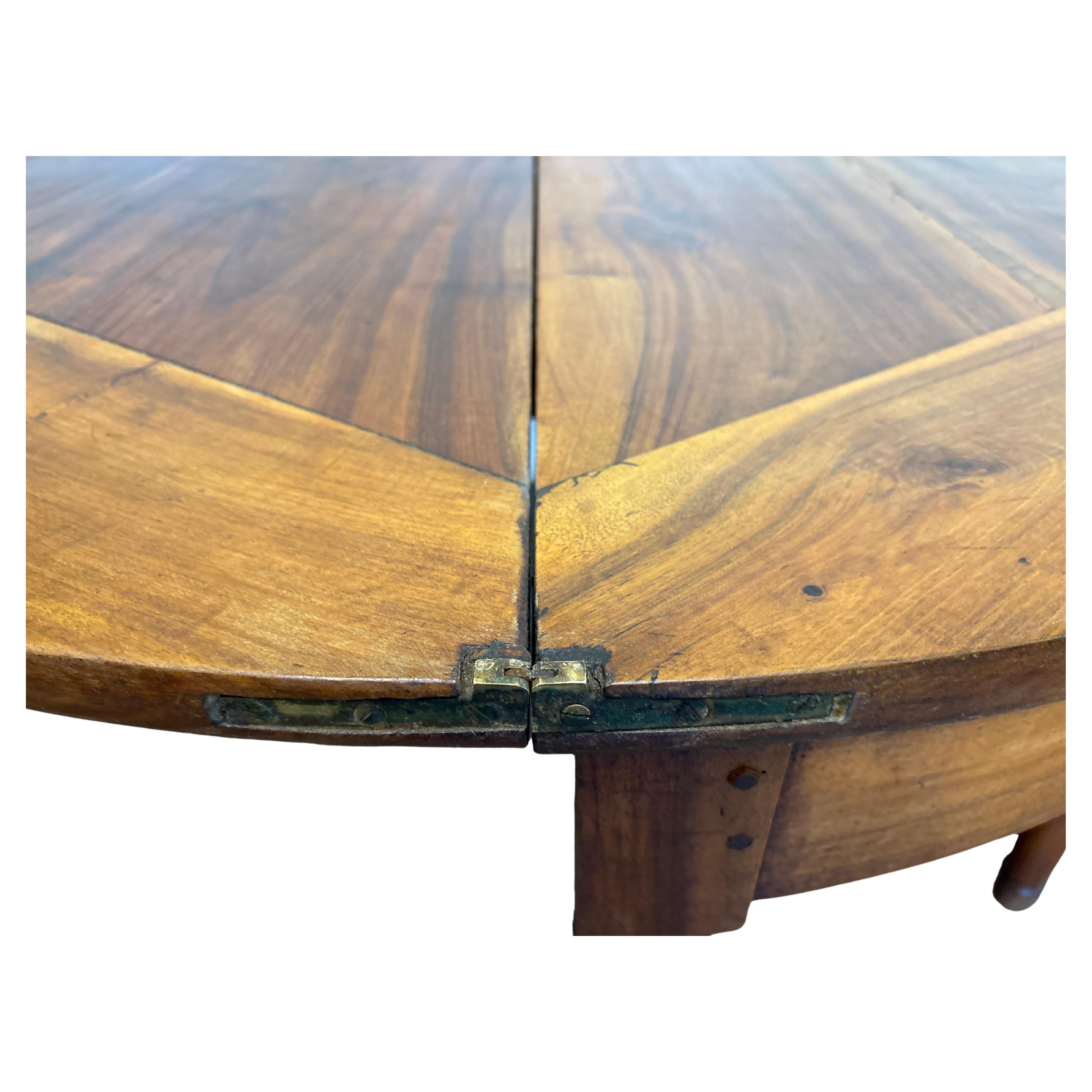XIXe siècle Table 1/2 lune ou table ronde Louis Philippe du 19ème siècle en vente