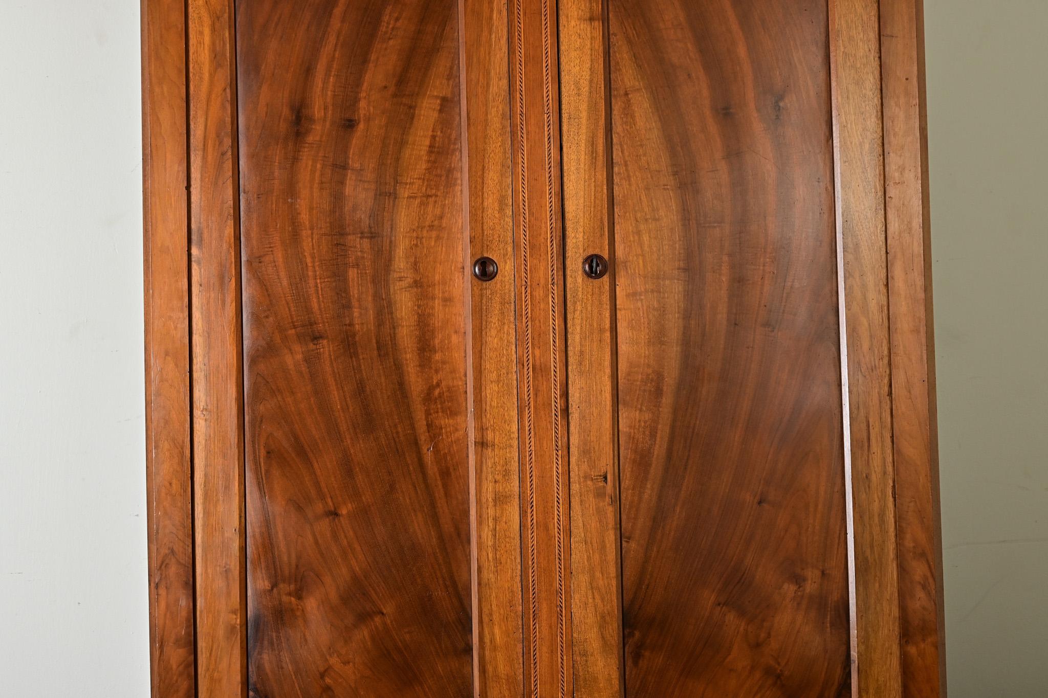 Marquetry French 19th Century Louis Philippe Armoire