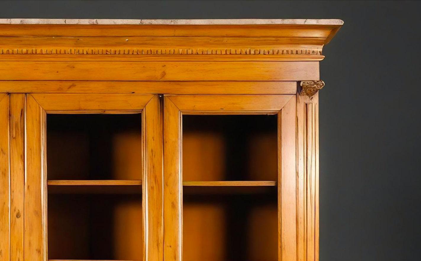 Französisch 19. Jahrhundert Louis Philippe Bibliotheque inspiriert Kabinett (Intarsie) im Angebot