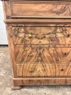 French 19th Century Louis Philippe Bleached Solid Walnut Commode