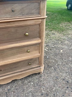 French 19th Century Louis Philippe Bleached Walnut Commode