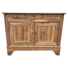 French 19th Century Louis Philippe Bleached Walnut Two Door Buffet
