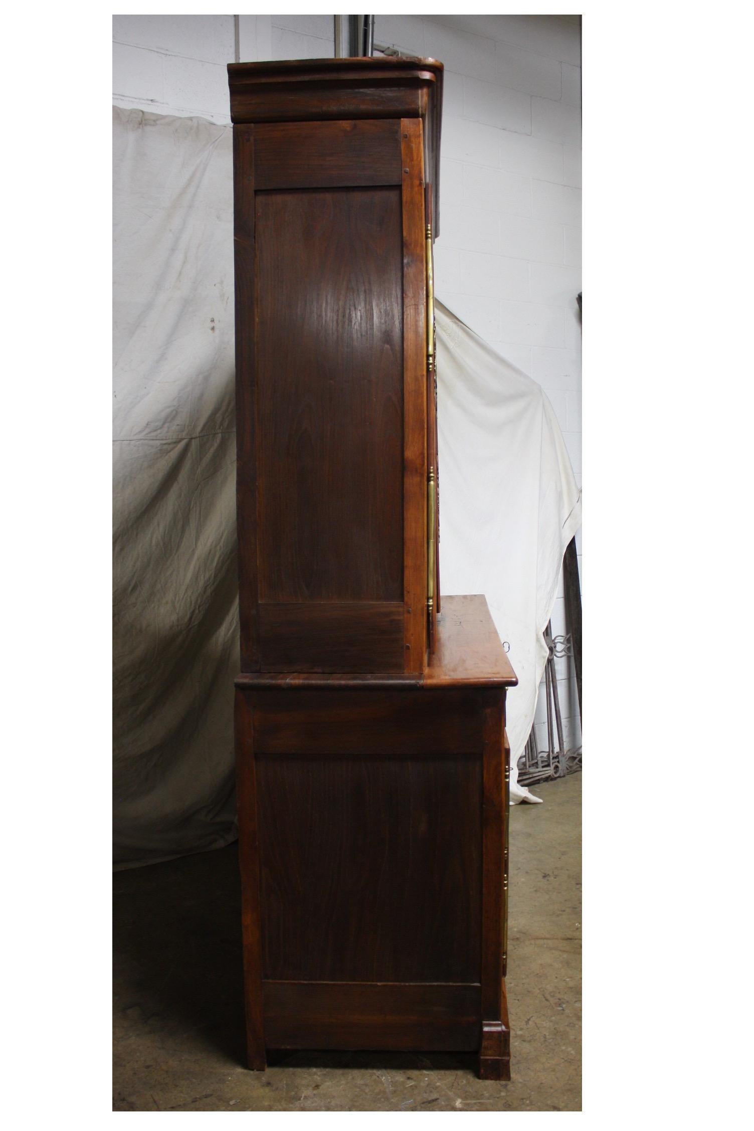 Cherry French 19th Century Louis-Philippe Buffet 2Corps For Sale