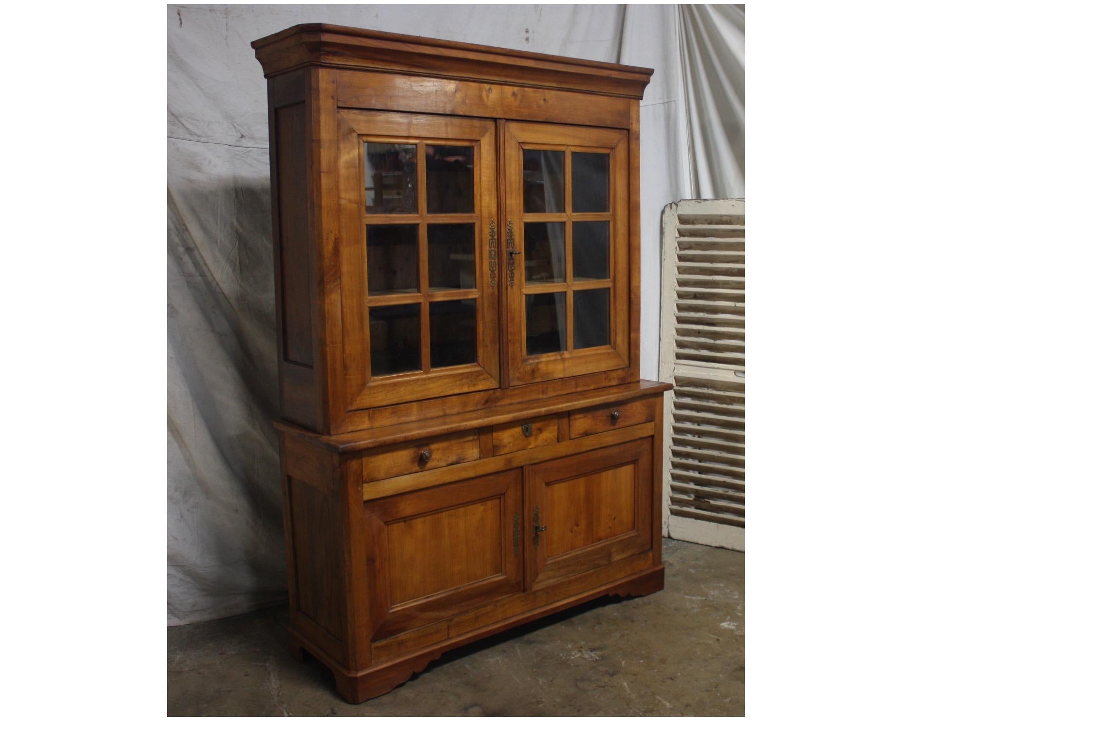 French 19th Century Louis-Philippe Buffet Deux-Corps In Good Condition In Stockbridge, GA