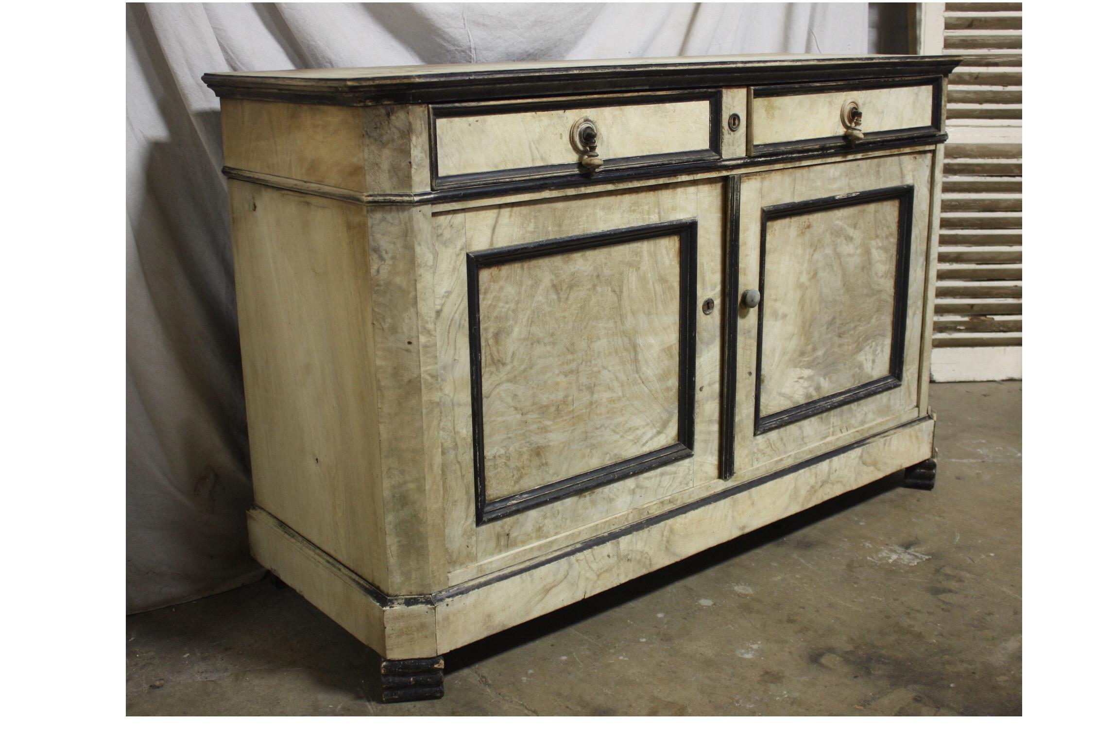 Bleached French 19th Century Louis-Philippe Buffet