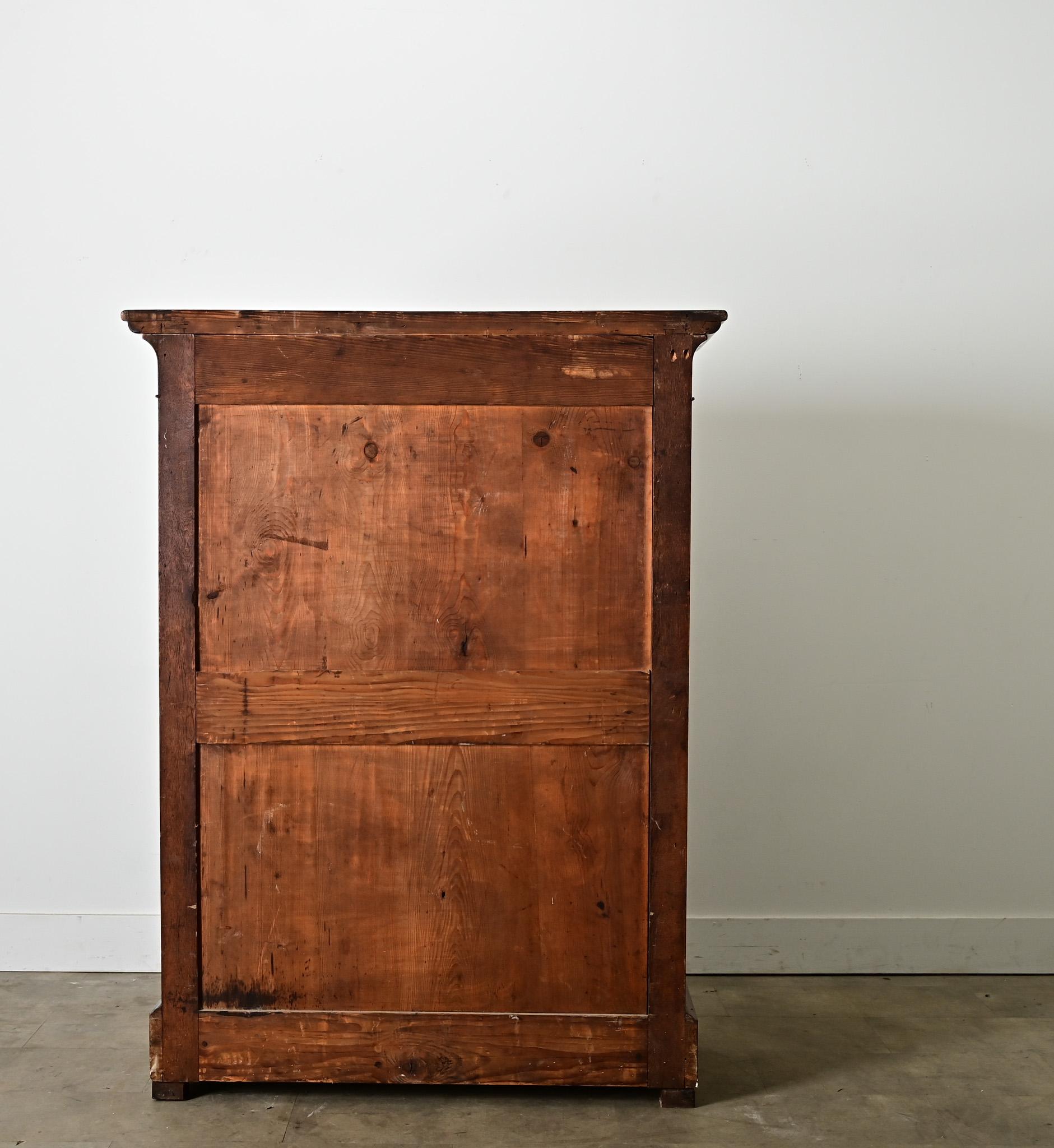 Cassapanca in radica di noce francese del XIX secolo Louis Philippe in vendita 2