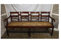 French 19th Century Louis-Philippe Cane Settee