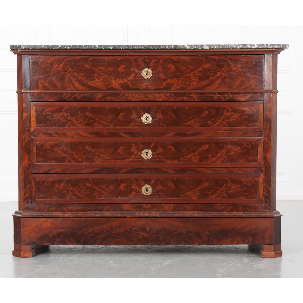 French 19th Century Louis Philippe Commode Secretary 4