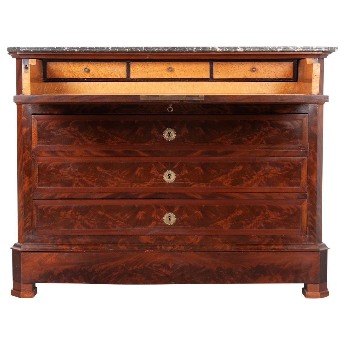 French 19th Century Louis Philippe Commode Secretary