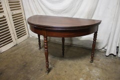 French 19th Century Louis-Philippe Demi-Lune Table