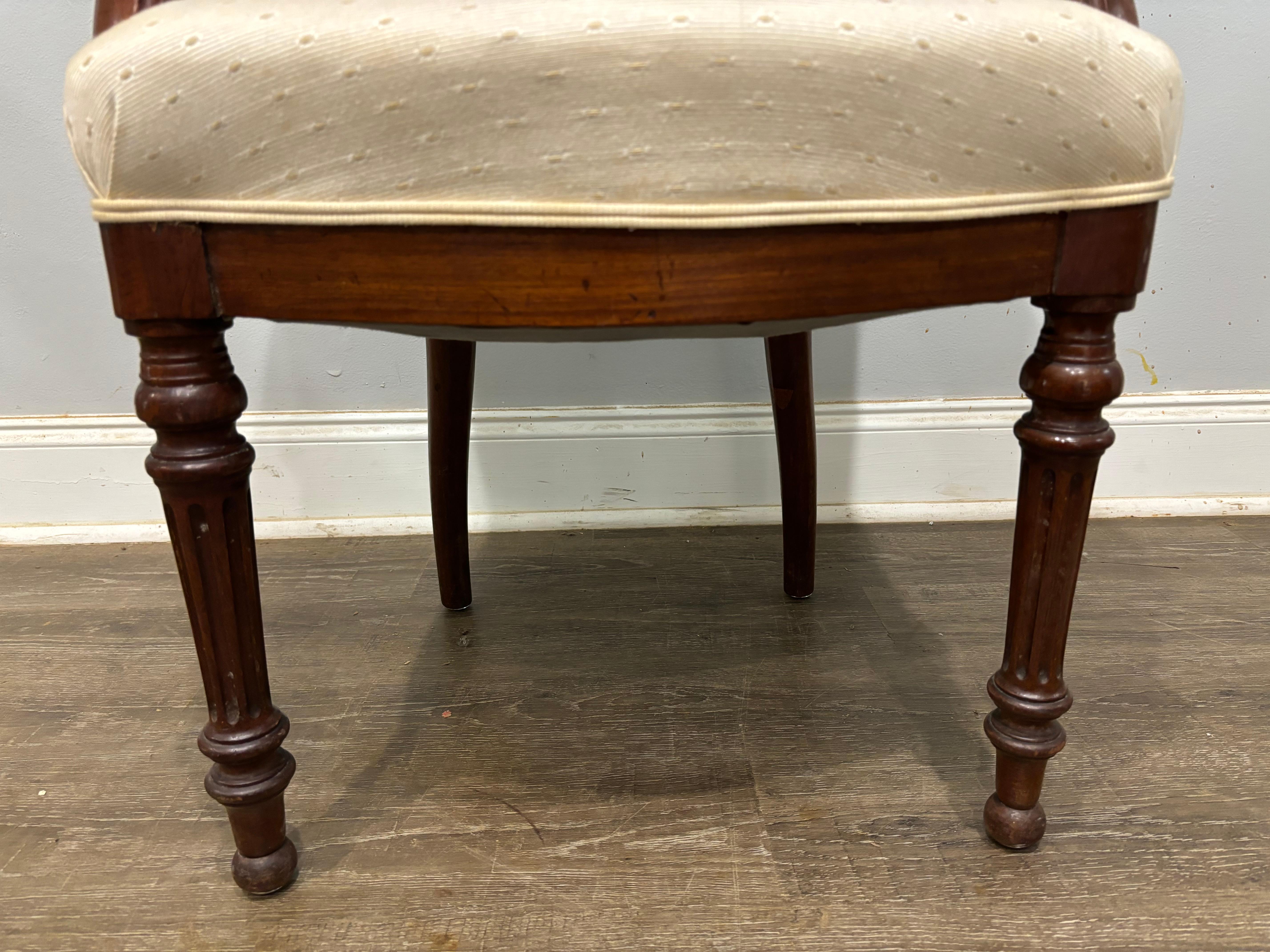 French 19th Century Louis-Philippe Desk Chair In Good Condition For Sale In Stockbridge, GA