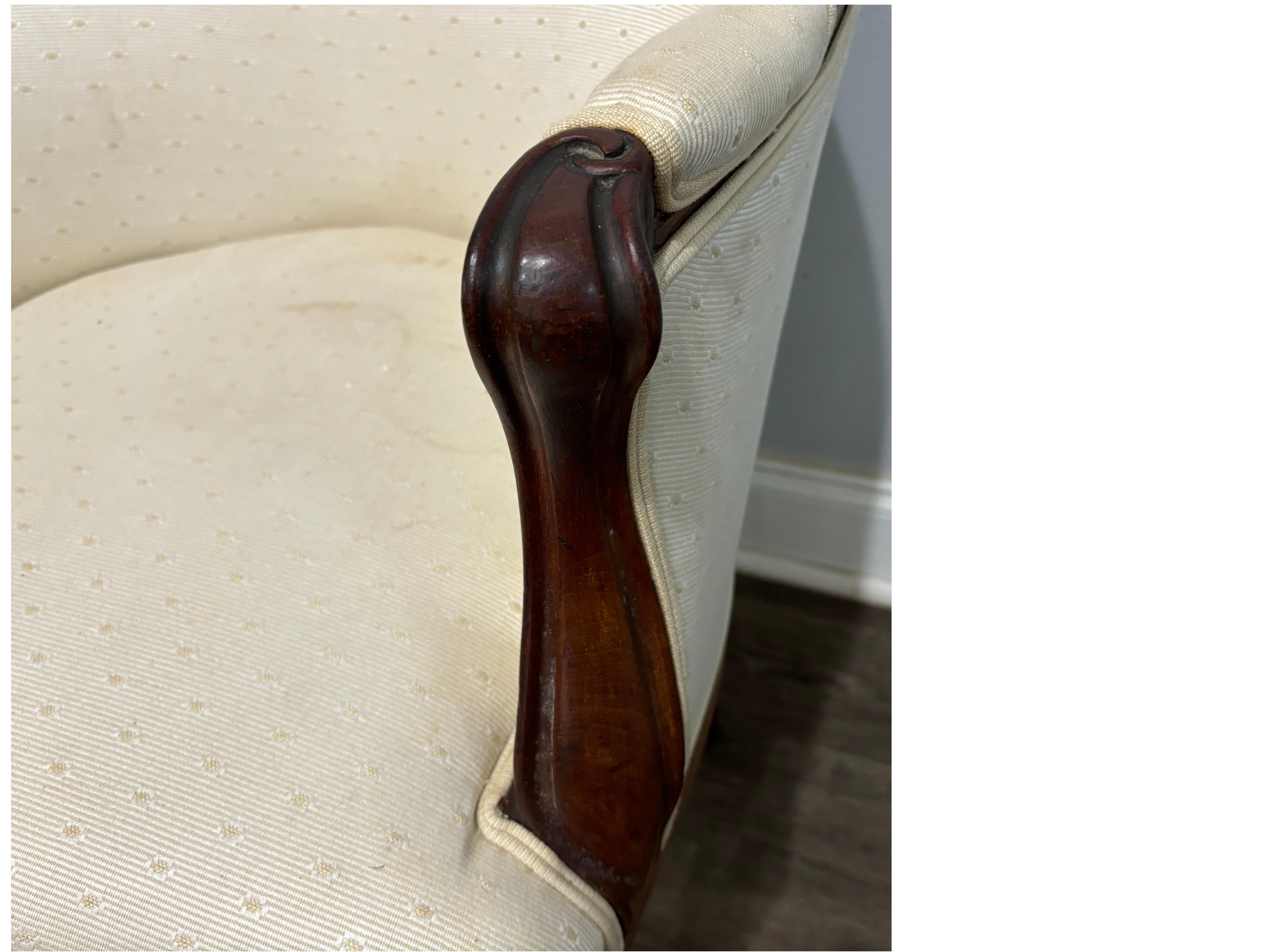 Mahogany French 19th Century Louis-Philippe Desk Chair For Sale