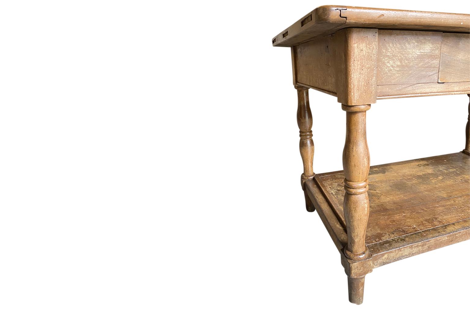 French 19th Century Louis Philippe Draper's Table In Good Condition In Atlanta, GA