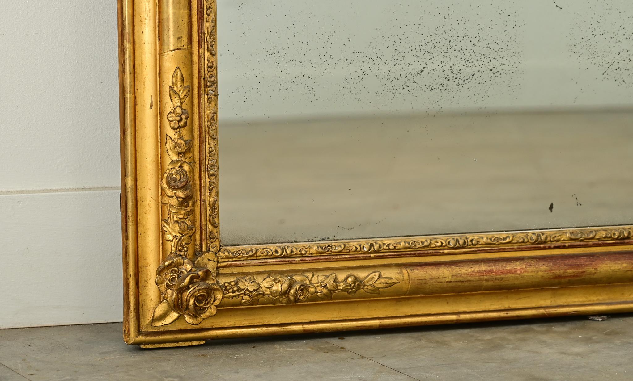 Gold French 19th Century Louis Philippe Gilt Mirror