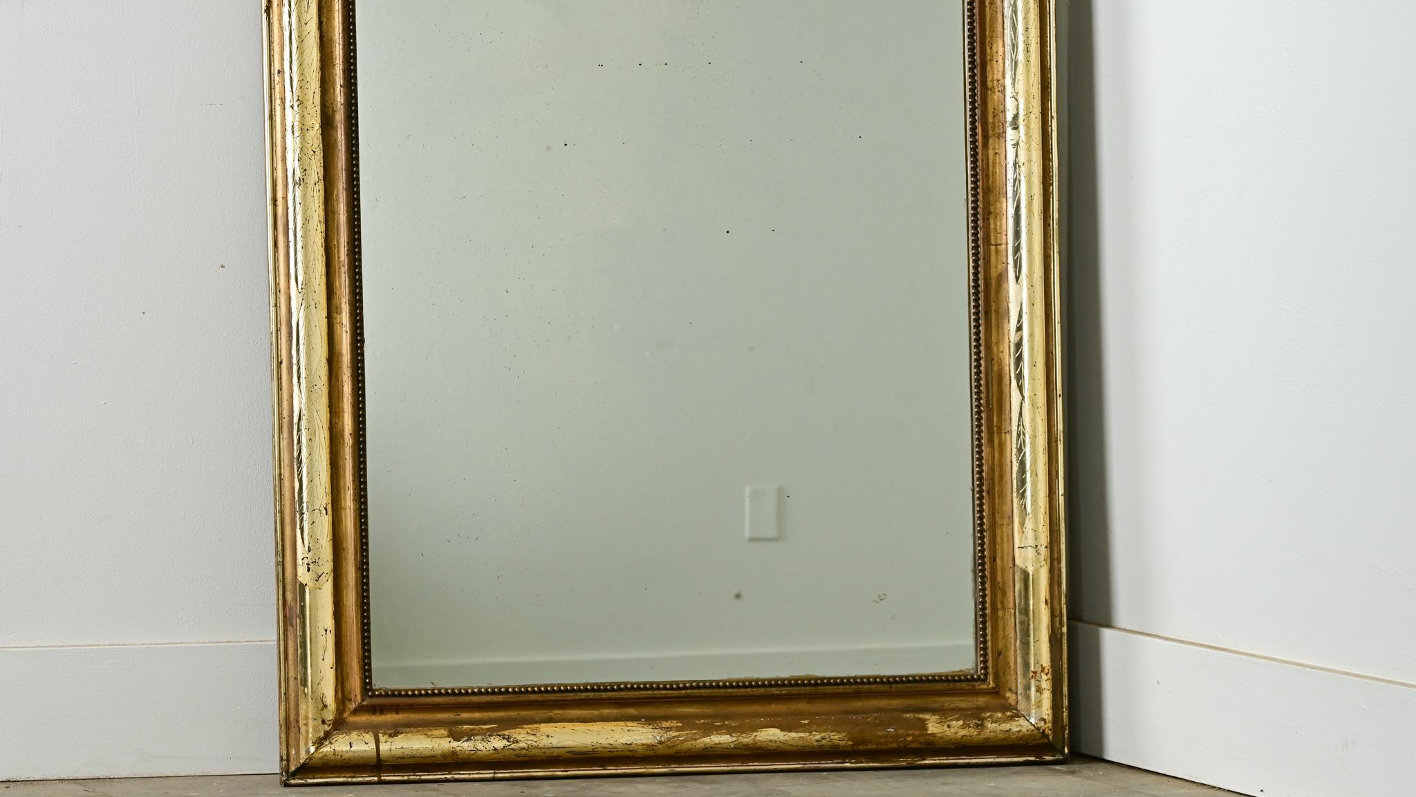 French 19th Century Louis Philippe Gilt Mirror 2