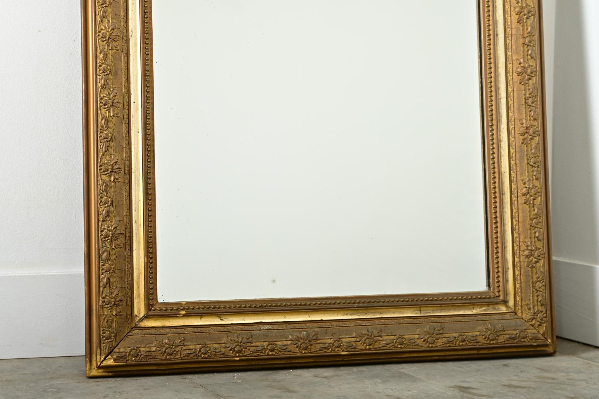 French 19th Century Louis Philippe Gilt Mirror 2