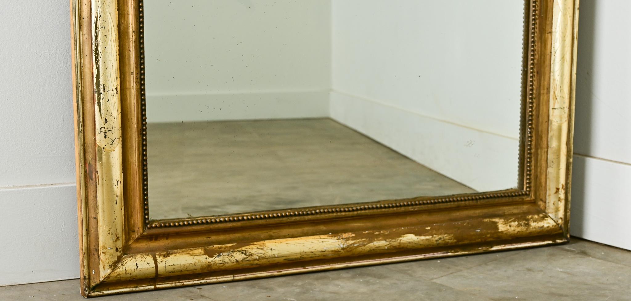 French 19th Century Louis Philippe Gilt Mirror 4