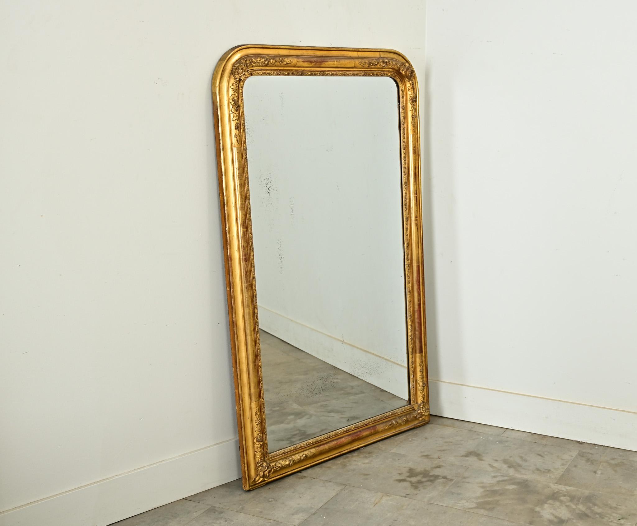 French 19th Century Louis Philippe Gilt Mirror 3