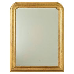 Specchio dorato francese Louis Philippe del XIX secolo