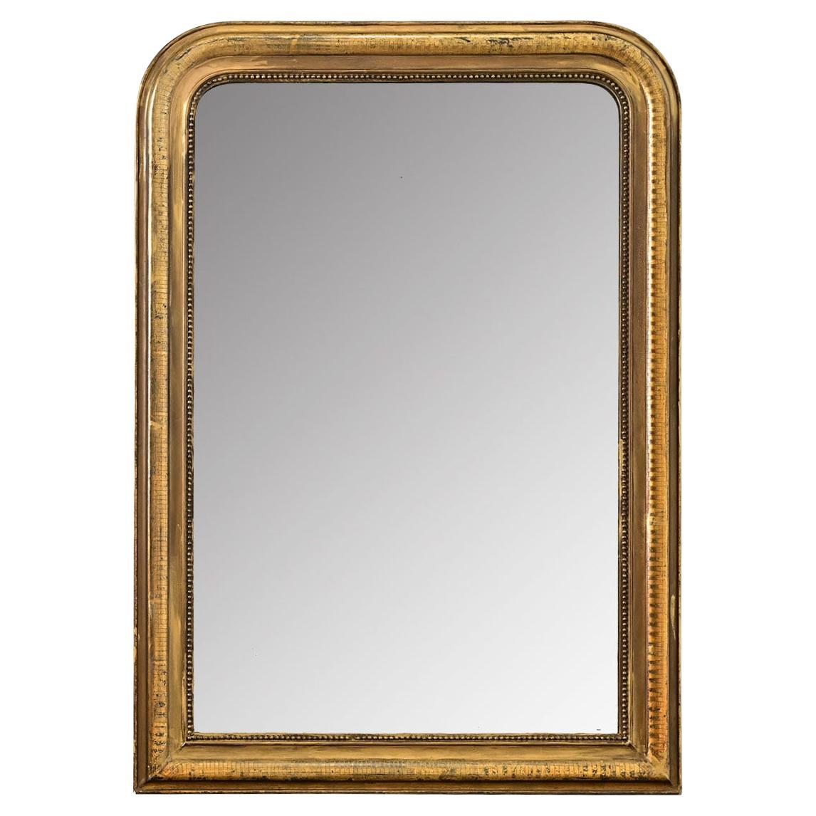 French 19th Century Louis Philippe Gilt Mirror