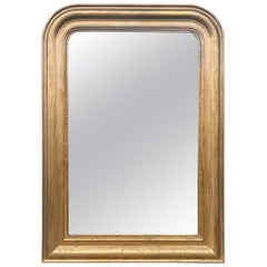 Miroir français du XIXe siècle, époque Louis-Philippe, en bois doré