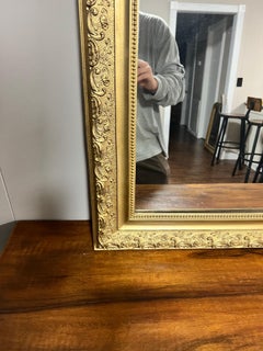 French 19th Century Louis Philippe Gilt Wood Wall Mirror