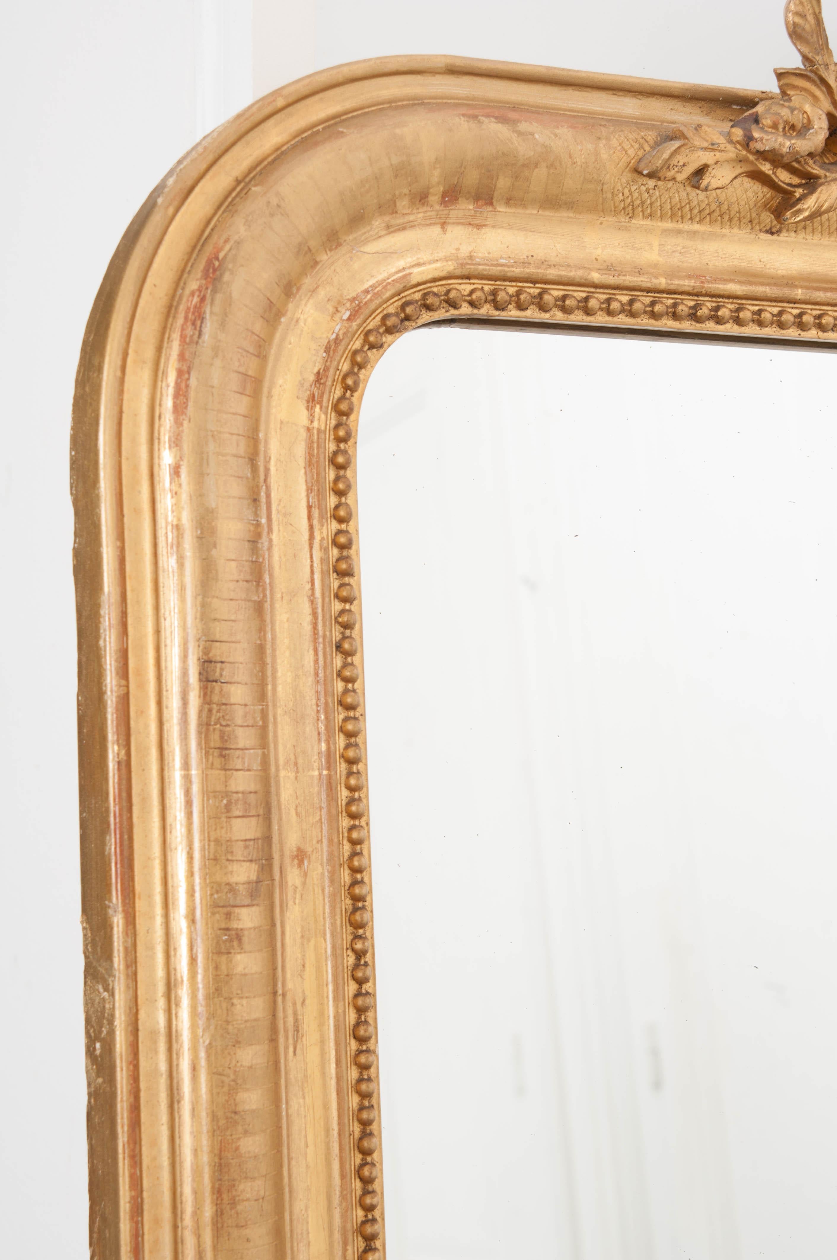 French 19th Century Louis Philippe Giltwood Mirror 1