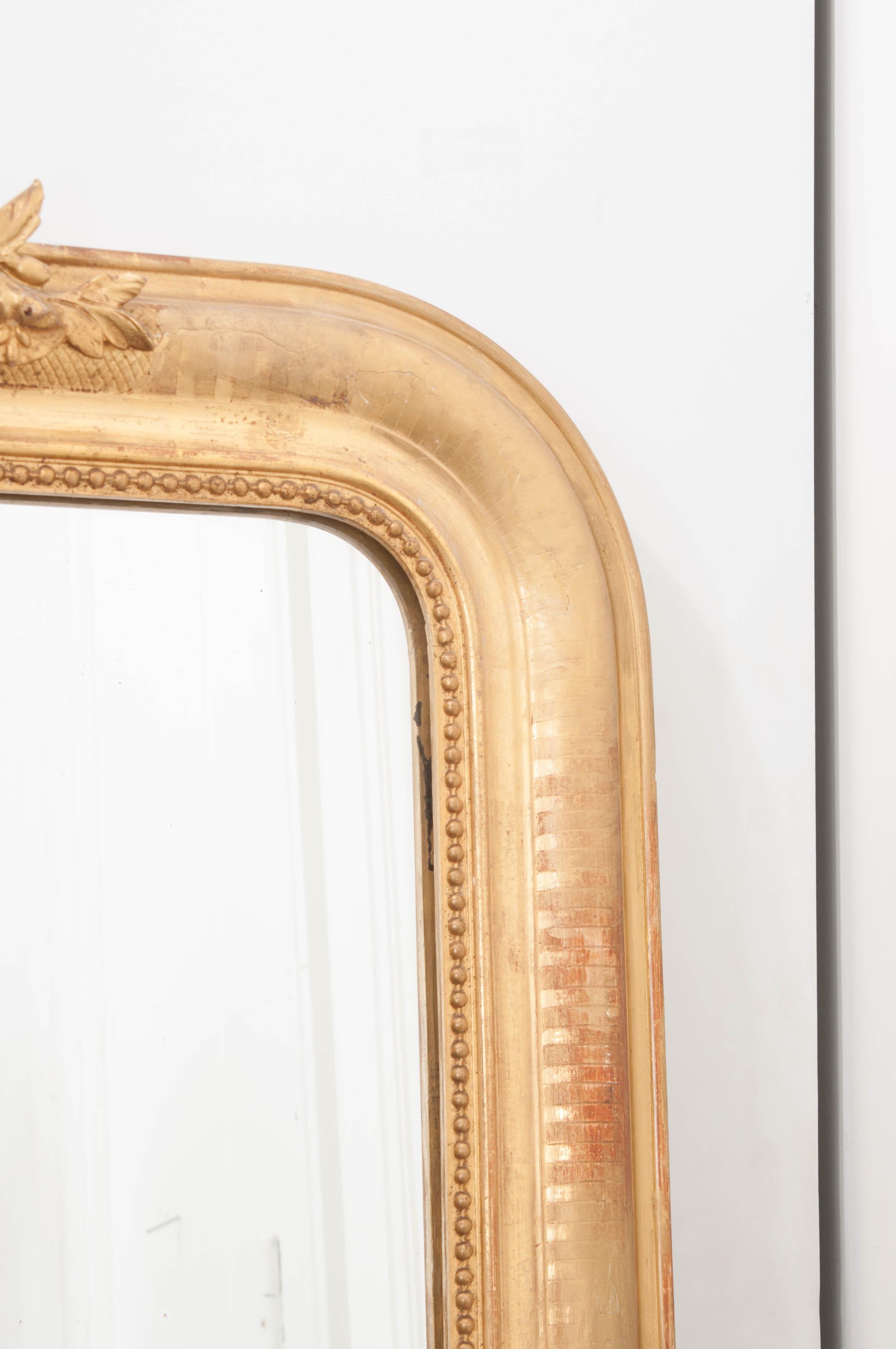 French 19th Century Louis Philippe Giltwood Mirror 2