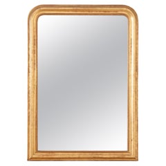Miroir français Louis Philippe du 19ème siècle doré à l'or