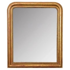 French 19th Century Louis Philippe Gold Gilt Mirror