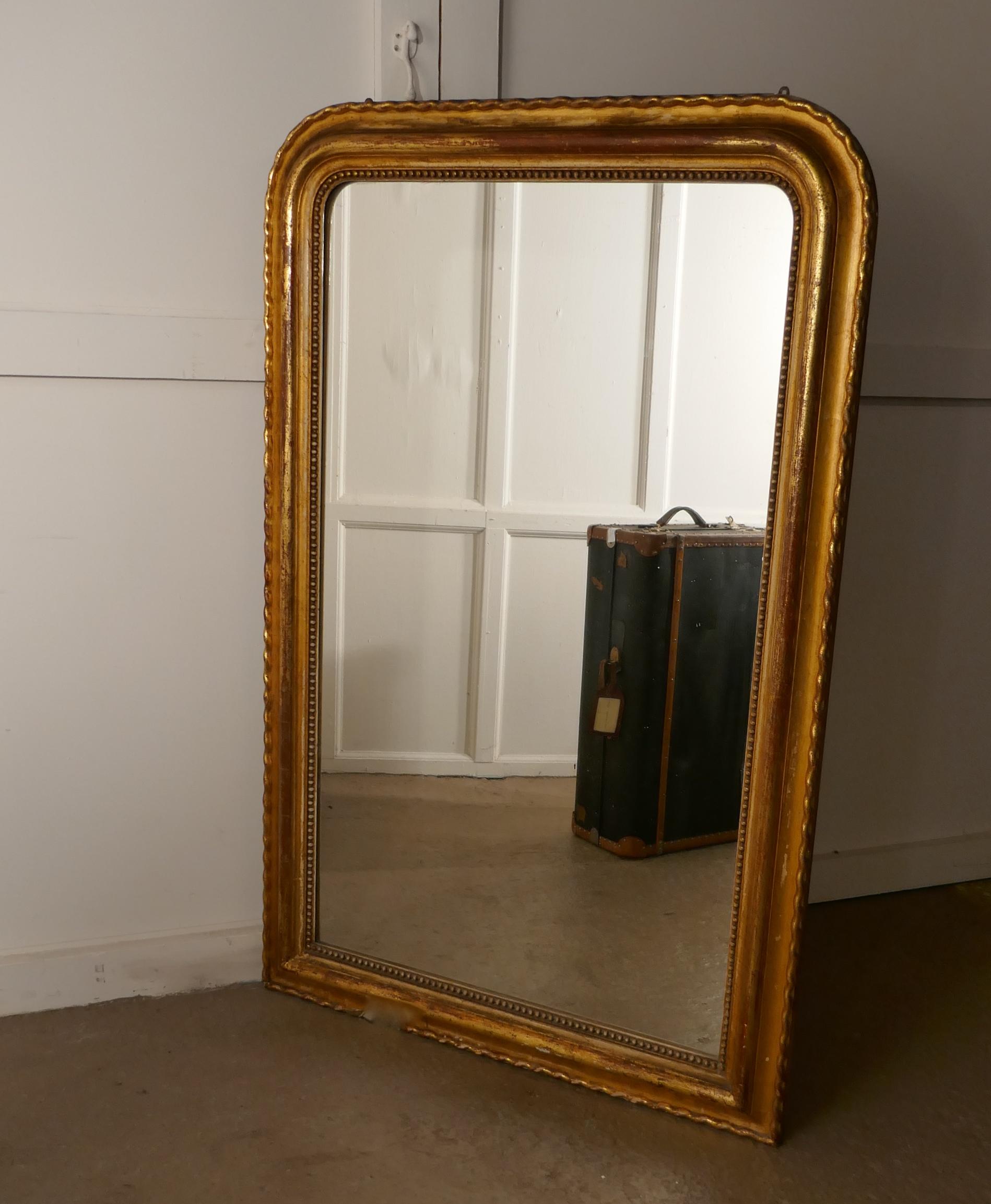 French 19th Century Louis Philippe Gold Mirror 2