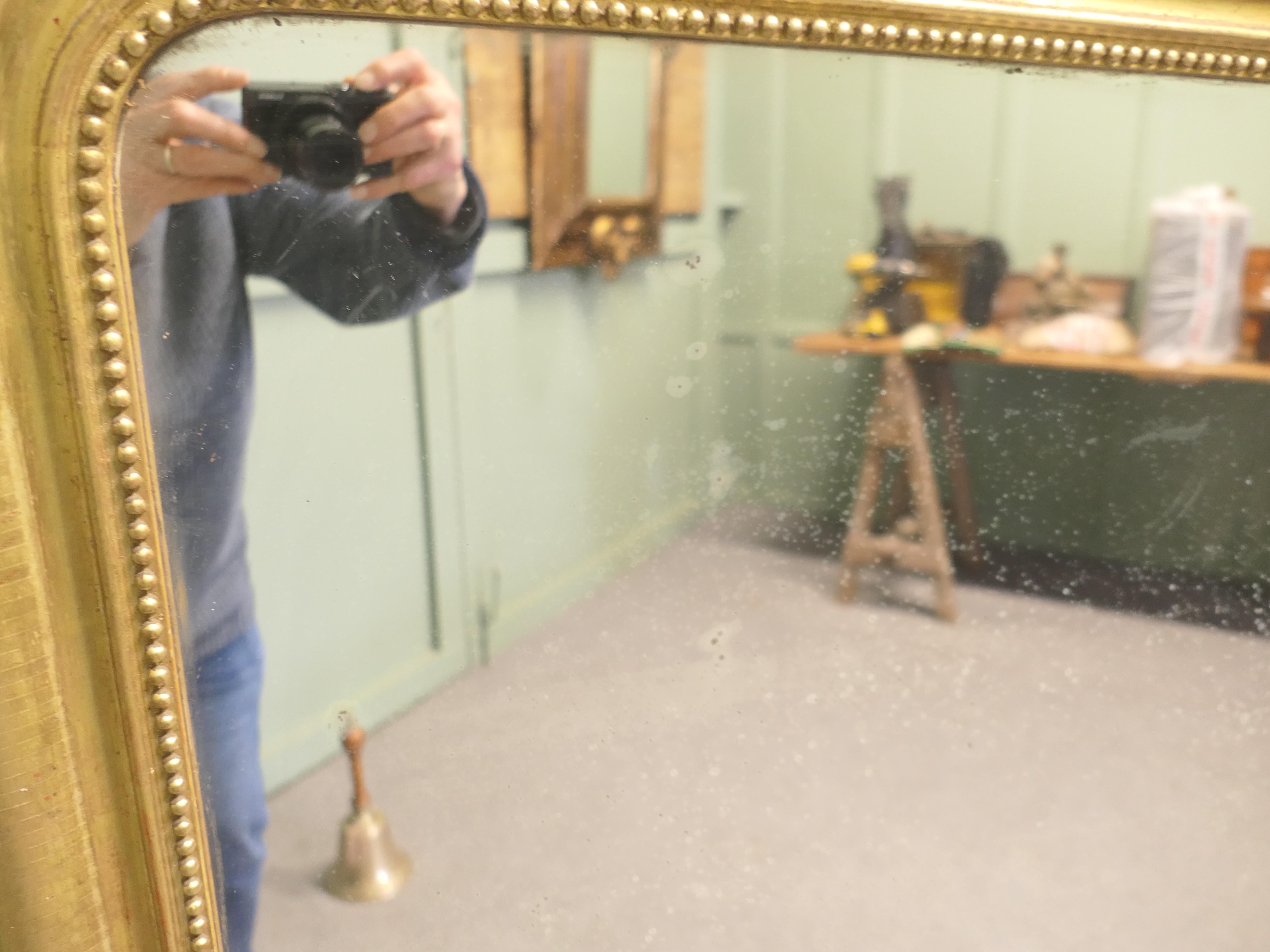 XIXe siècle Miroir en or Louis Philippe du 19ème siècle en vente