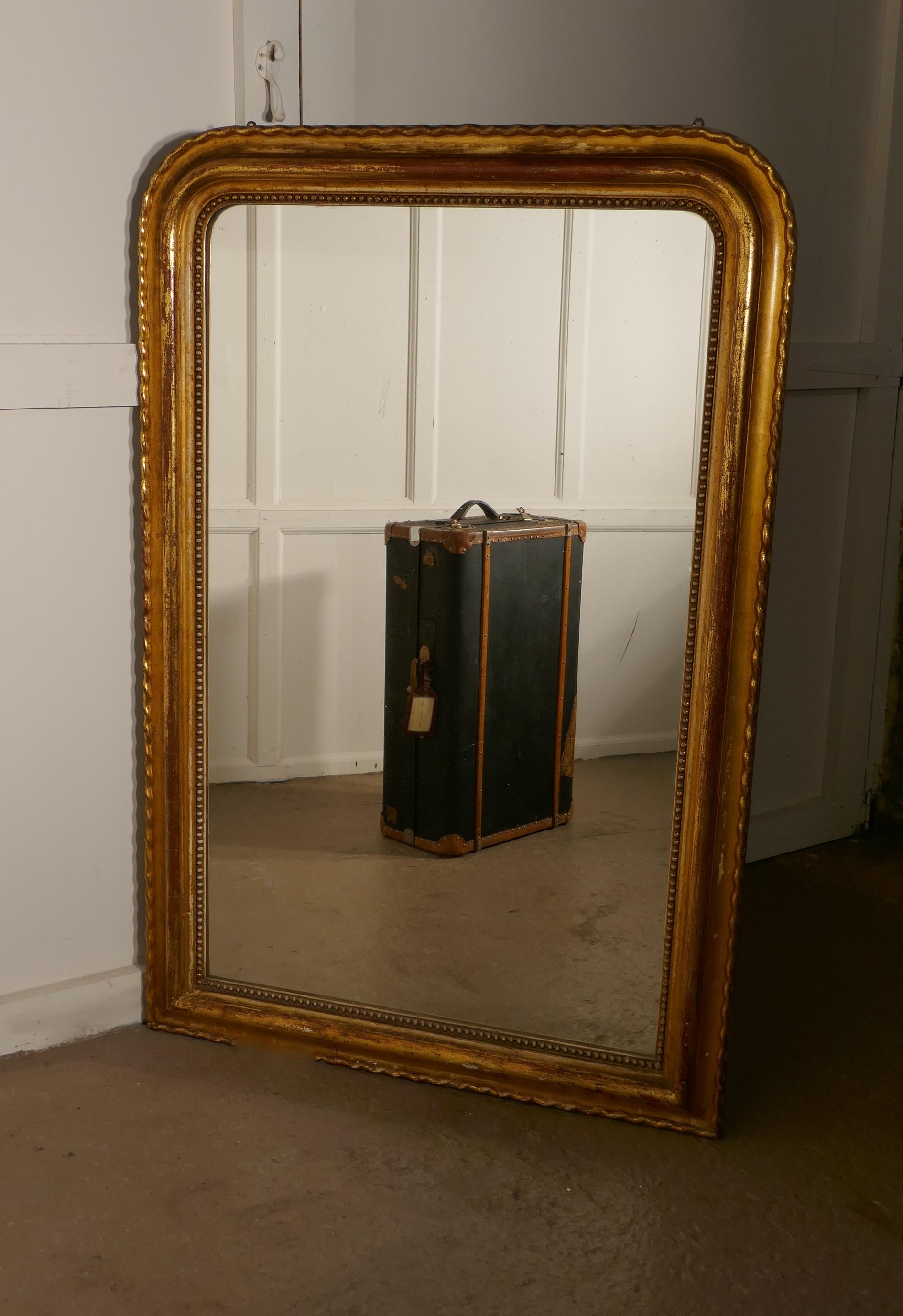 French 19th Century Louis Philippe Gold Mirror 3