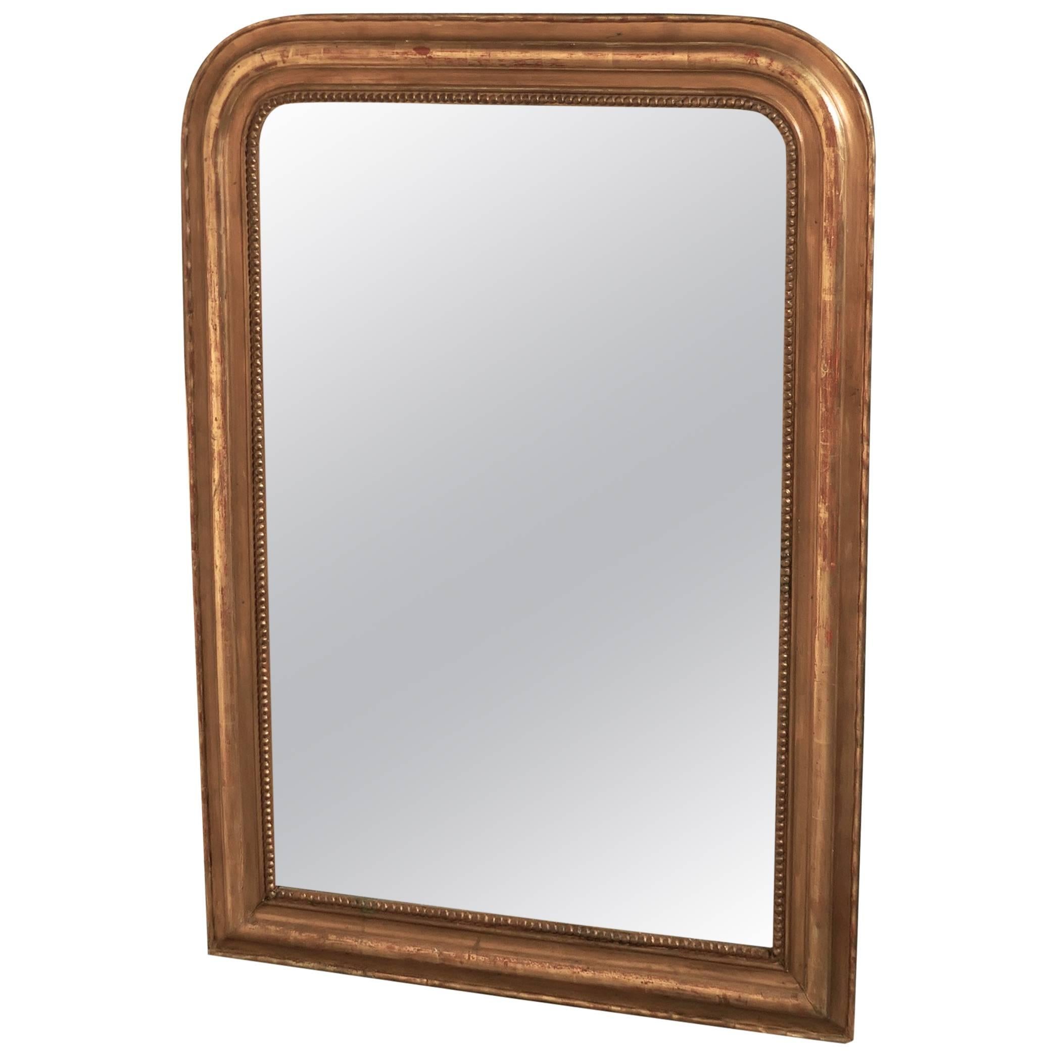 French, 19th Century Louis Philippe Gold Mirror