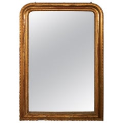 French 19th Century Louis Philippe Gold Mirror