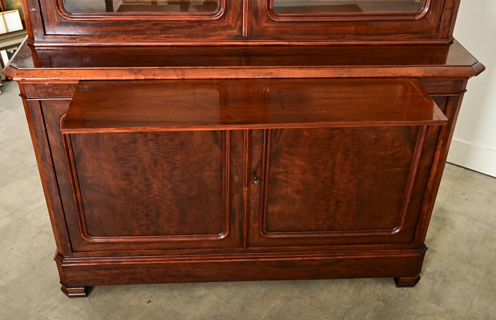 French 19th Century Louis Philippe Mahogany Bibliotheque 7