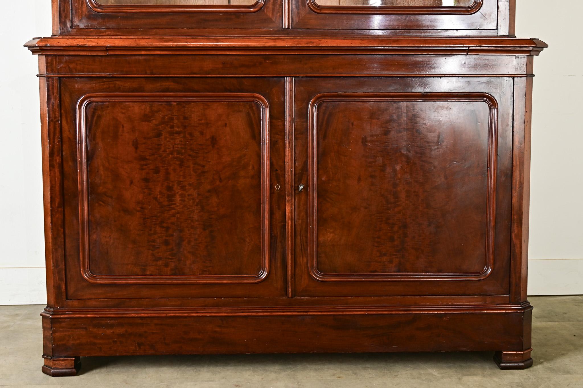 Other French 19th Century Louis Philippe Mahogany Bibliotheque