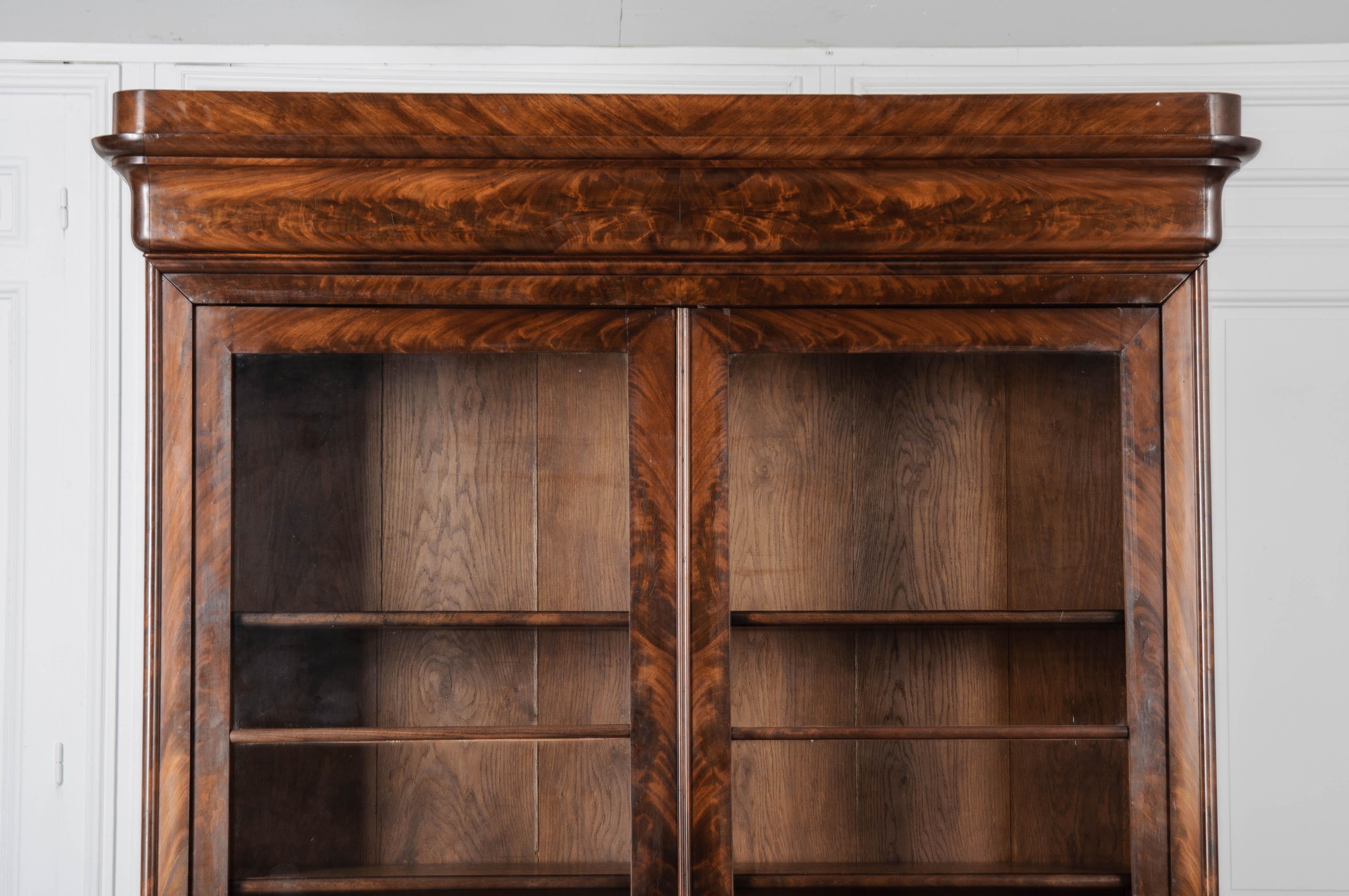 French 19th Century Louis Philippe Mahogany Bibliotheque 2