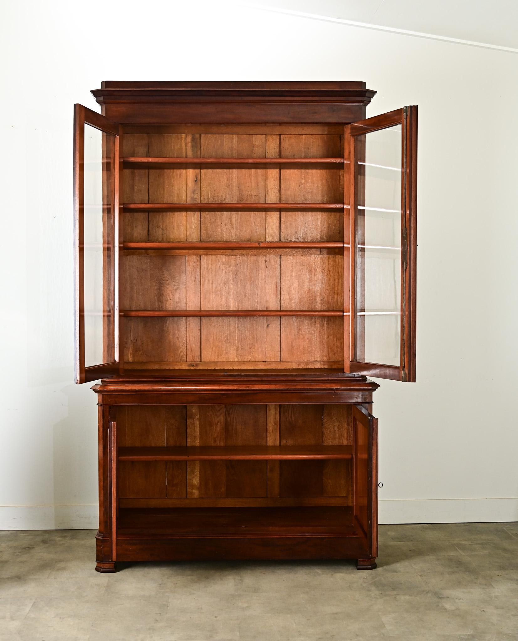 French 19th Century Louis Philippe Mahogany Bibliotheque 2