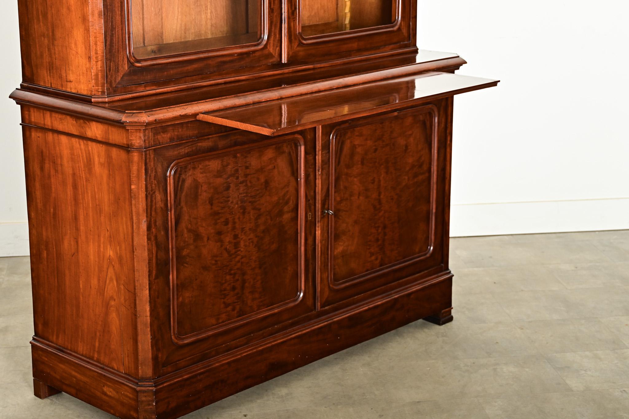 French 19th Century Louis Philippe Mahogany Bibliotheque 5