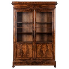 French 19th Century Louis Philippe Mahogany Bibliotheque