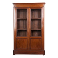 Bibliothèque française du 19ème siècle en acajou Louis Philippe