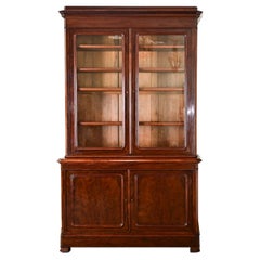 French 19th Century Louis Philippe Mahogany Bibliotheque
