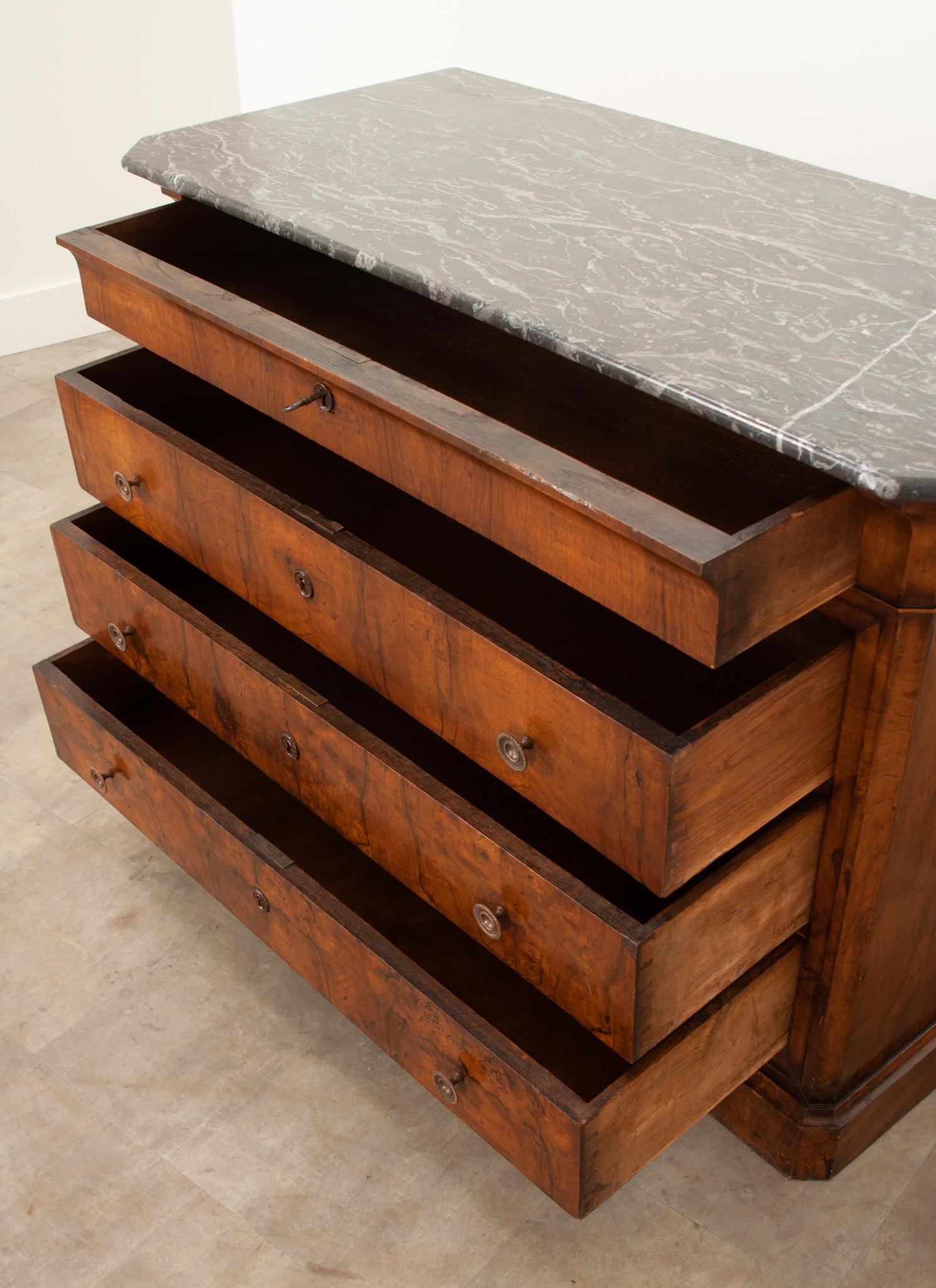 French 19th Century Louis Philippe Mahogany Commode 6
