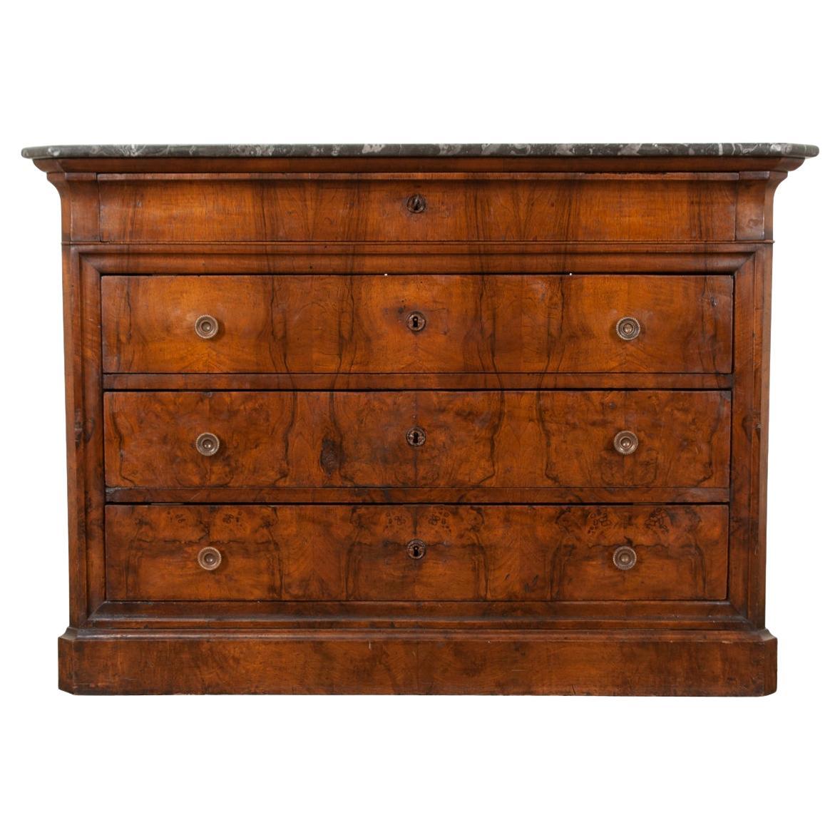 French 19th Century Louis Philippe Mahogany Commode For Sale